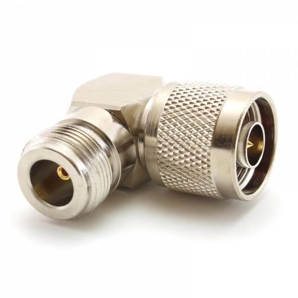 Koaxial Adapter N-Male Stecker RA / N-Female Buchse