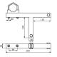 Schornsteinmasthalterung aus Metall 5m