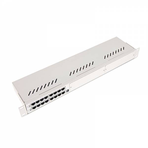 Ethernet Überspannungsschutz/Blitzschutz 8P PoE 1U Gigabit 802.3af/at