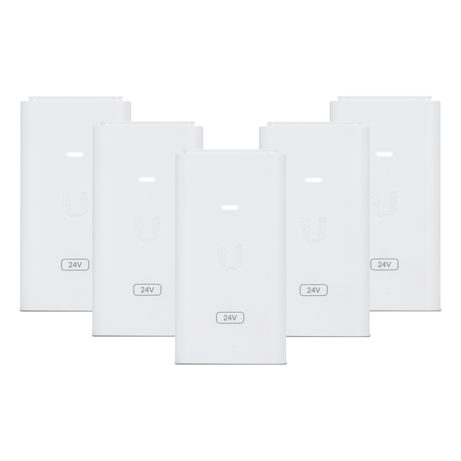 Ubiquiti Gigabit Netzadapter POE-24-12W Packung mit 5