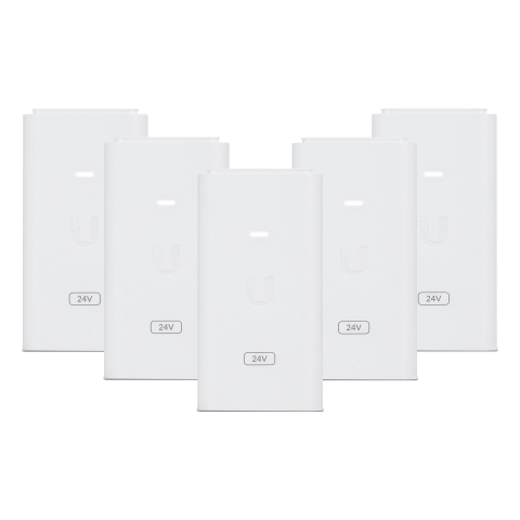 Ubiquiti Gigabit Netzadapter POE-24-12W Packung mit 5
