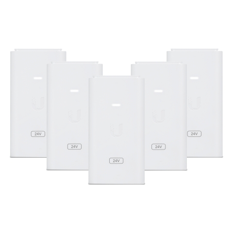 Ubiquiti Gigabit Netzadapter POE-24-12W Packung mit 5