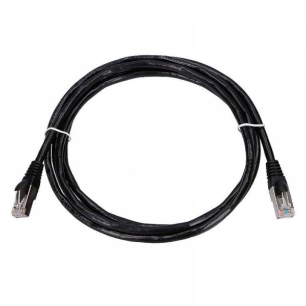 Folie Netzwerkkabel FTP Cat5e 0.5m schwarz