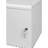 Serverschrank 19" 6U, 350mm, Metalltür, grau