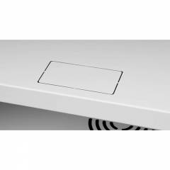 Serverschrank 19" 6U, 450mm, Glastür, grau