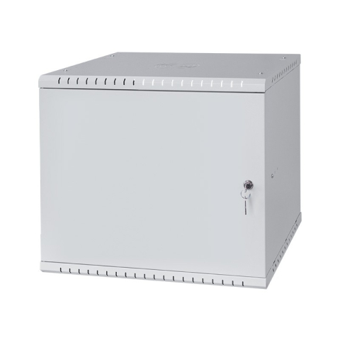 Serverschrank 19" 9U, 450mm, Metalltür, grau