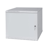 Serverschrank 19" 9U, 450mm, Metalltür, grau