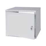 Serverschrank 19" 9U, 450mm, Metalltür, grau