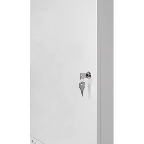 Serverschrank 19" 9U, 450mm, Metalltür, grau