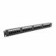 Patchpanel Cat5e UTP 24-Port RJ-45 19" 1U schwarz