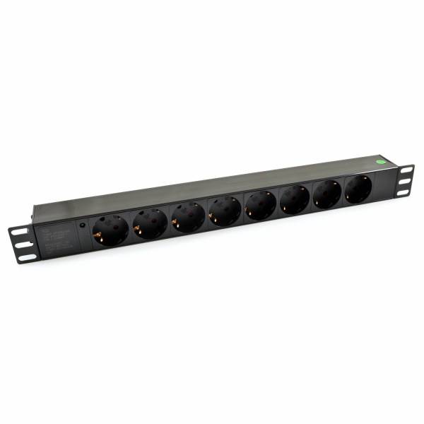 SHUCKO PDU 19" 1U 8-Ausgangsstecker (EU) diode PVC Panel EU Stecker