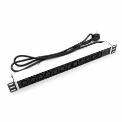 19" PDU Panel 12-Anschlüsse(C13), EU Stecker