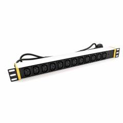 19" PDU Panel 12-Anschlüsse(C13), EU Stecker