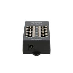 POE Injektor 4 Ausgangsstecker schwarz Gehäuse