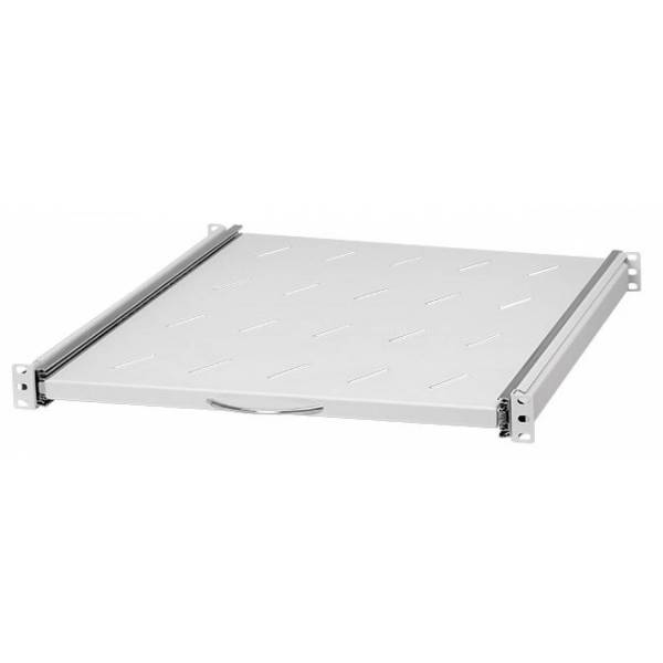 Ausziehbare Ablage 19" 1U, 550mm, grau