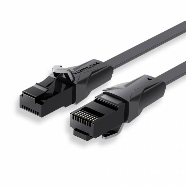 Flat Patchkabel UTP Cat6 3m schwarz
