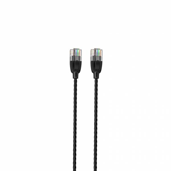 Schlankes Patchkabel UTP Cat6A 1m schwarz