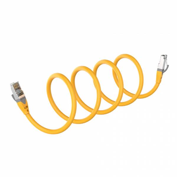 Patchkabel SSTP Cat6A 1.5m gelb