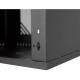 Serverschrank 19" 12U, 600mm, Glastür, schwarz