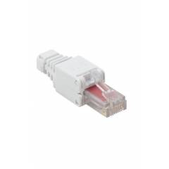RJ45 Anschluss werkzeugloss Cat6 weiß