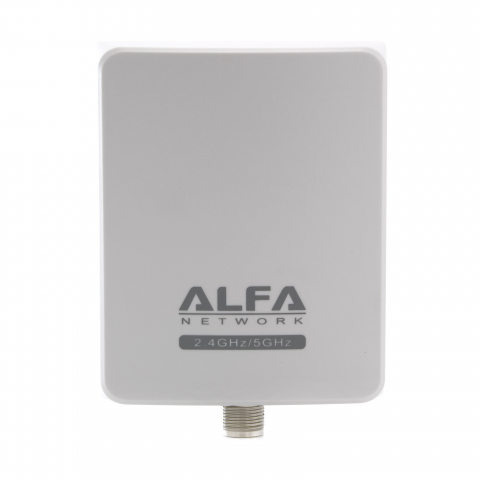 Alfa 2.4/5GHz Panelaussenantenne 8dBi N-Female Buchse