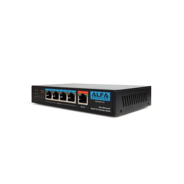 Alfa 4-Anschlüsse Gigabit PoE Switch 60W