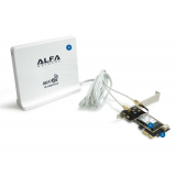Alfa Wi-Fi 6E PCIe Karte mit Panel-Antenne