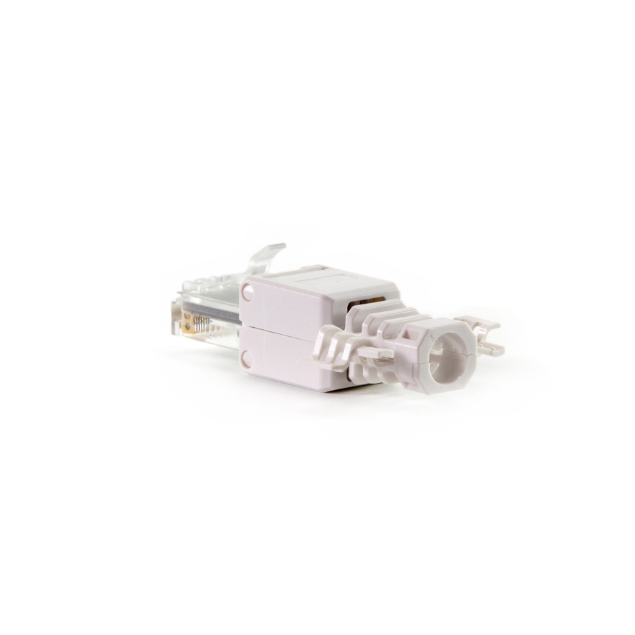 RJ45 Toolless Connector UTP Cat6A White