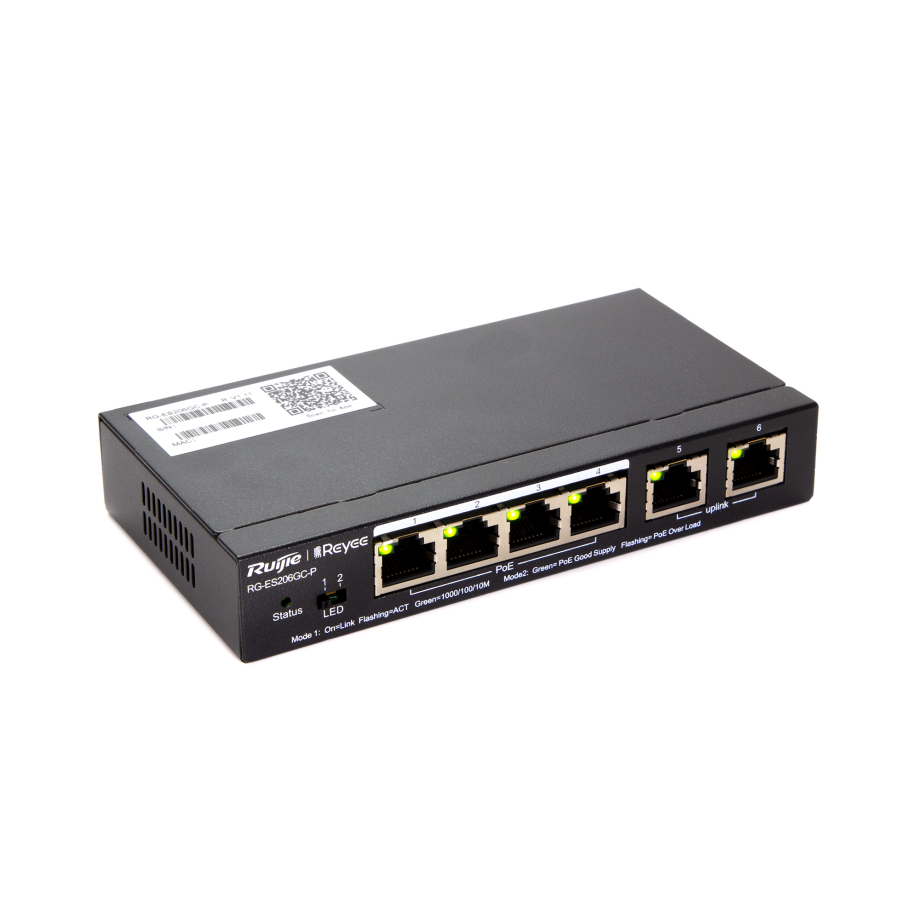 Reyee 6-Port Gigabit verwalteter PoE Switch