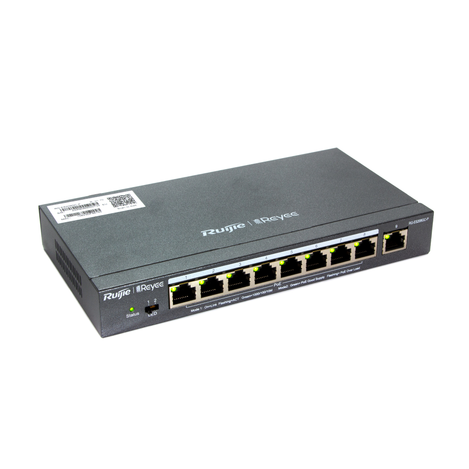 Reyee 9-Port Gigabit verwalteter PoE Switch