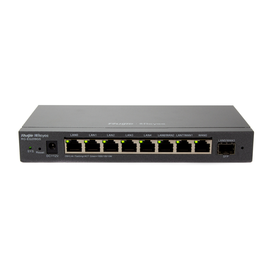 Reyee 9-Port Cloud verwaltete SFP Router