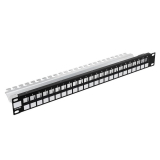 Modulares Patchpanel 24-Port 19" 1U schwarz