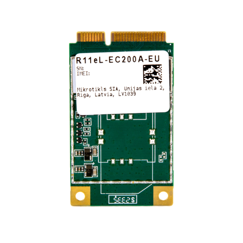 MikroTik mini-PCIe 4G LTE modem modul