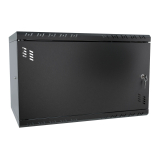 Serverschrank 19" 6U, 350mm, Metalltür, schwarz