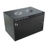 Serverschrank 19" 6U, 350mm, Metalltür, schwarz