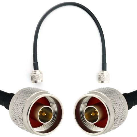 N Stecker auf N Stecker 30cm Koaxialkabel — HF240 (entspricht LMR240)