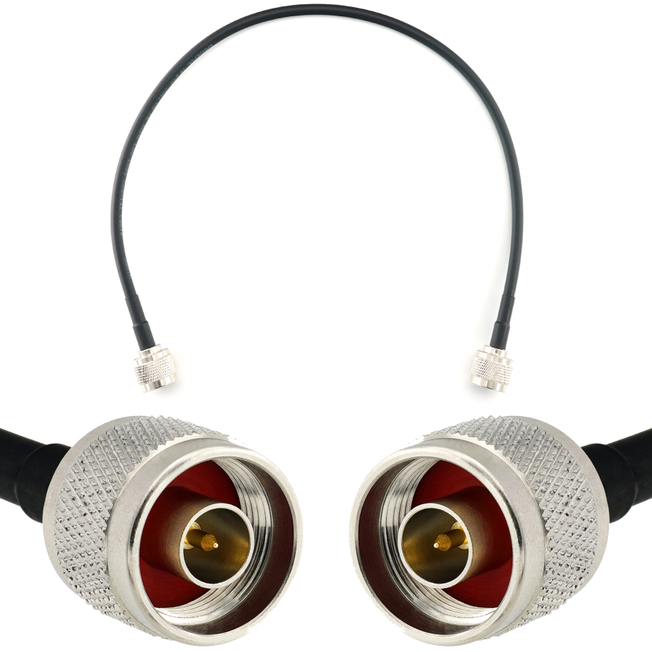N Stecker auf N Stecker 50cm Koaxialkabel — HF240 (entspricht LMR240)