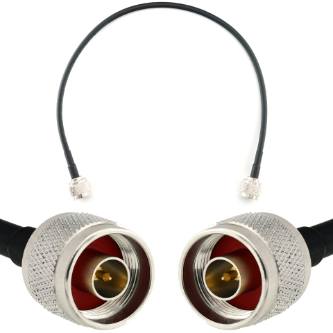 N Stecker auf N Stecker 50cm Koaxialkabel — HF240 (entspricht LMR240)