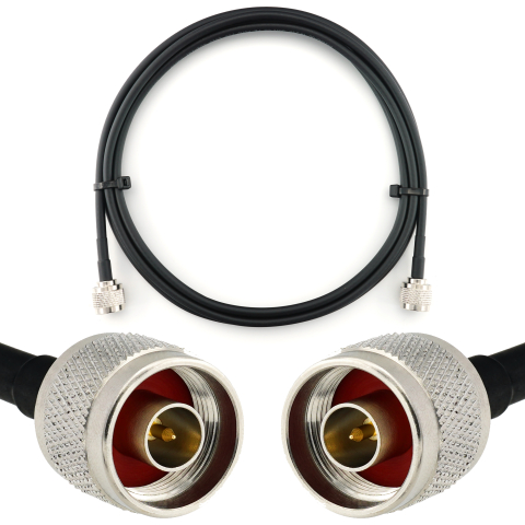N Stecker auf N Stecker 2m Koaxialkabel — HF240 (entspricht LMR240)