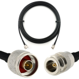 N Stecker auf N Buchse 15m Koaxialkabel — HF240 (entspricht LMR240)