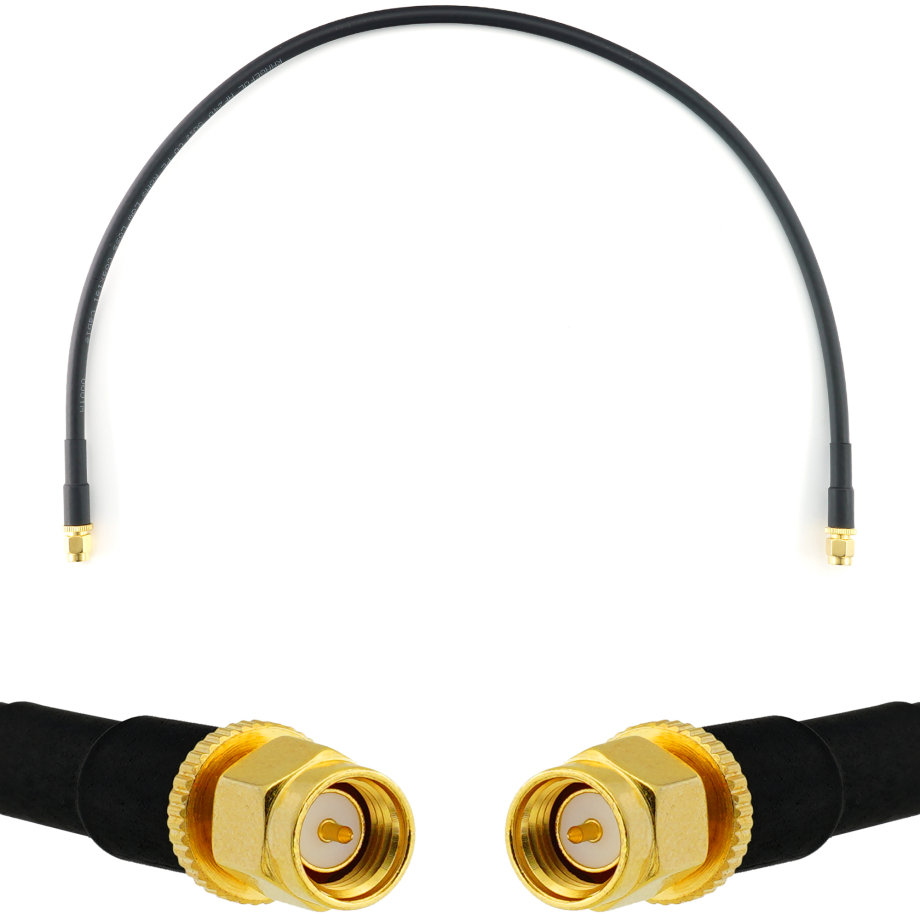 SMA Stecker auf SMA Stecker 50cm Koaxialkabel — HF240 (entspricht LMR240)