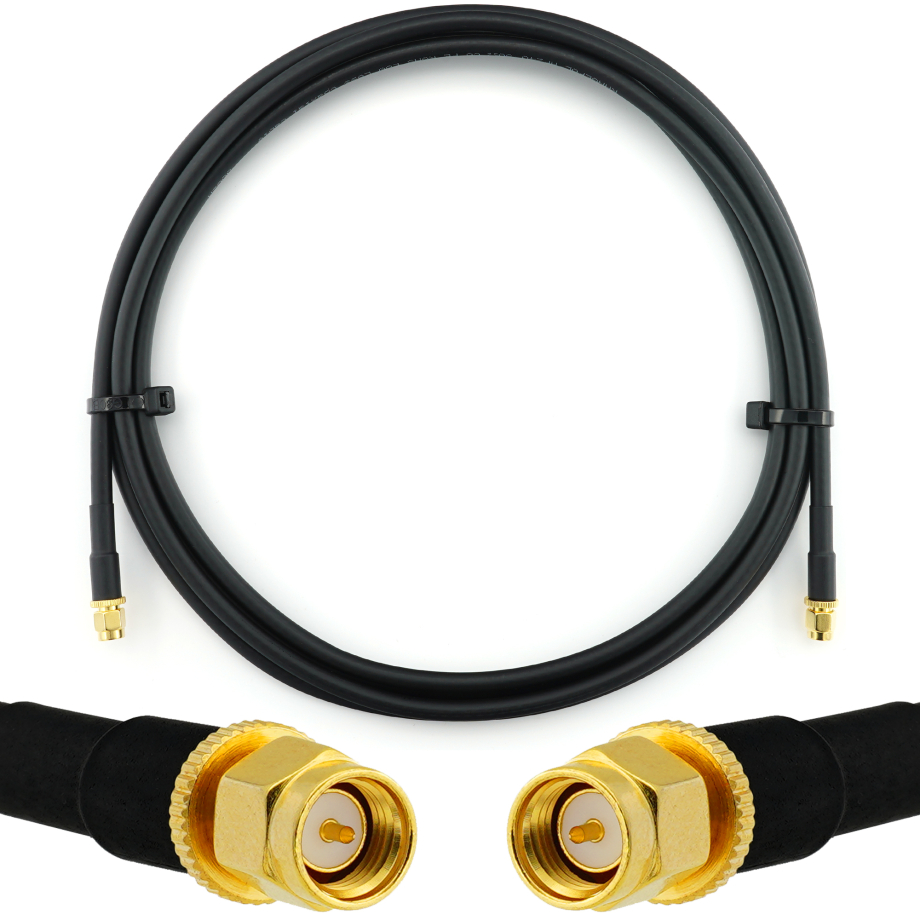 SMA Stecker auf SMA Stecker 3m Koaxialkabel — HF240 (entspricht LMR240)
