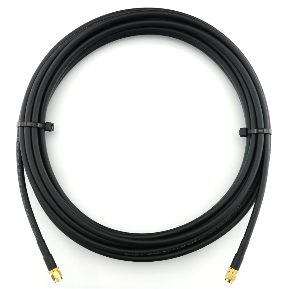 SMA Stecker auf SMA Stecker 10m Koaxialkabel — HF240 (entspricht LMR240)
