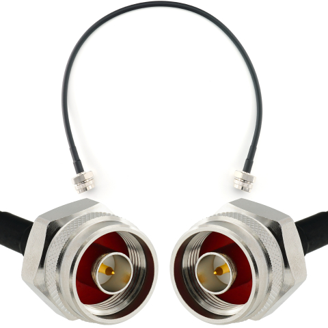 N Stecker auf N Stecker Hex 50cm Koaxialkabel — HF240 (entspricht LMR240)