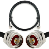 N Stecker auf N Stecker Hex 1m Koaxialkabel — HF240 (entspricht LMR240)