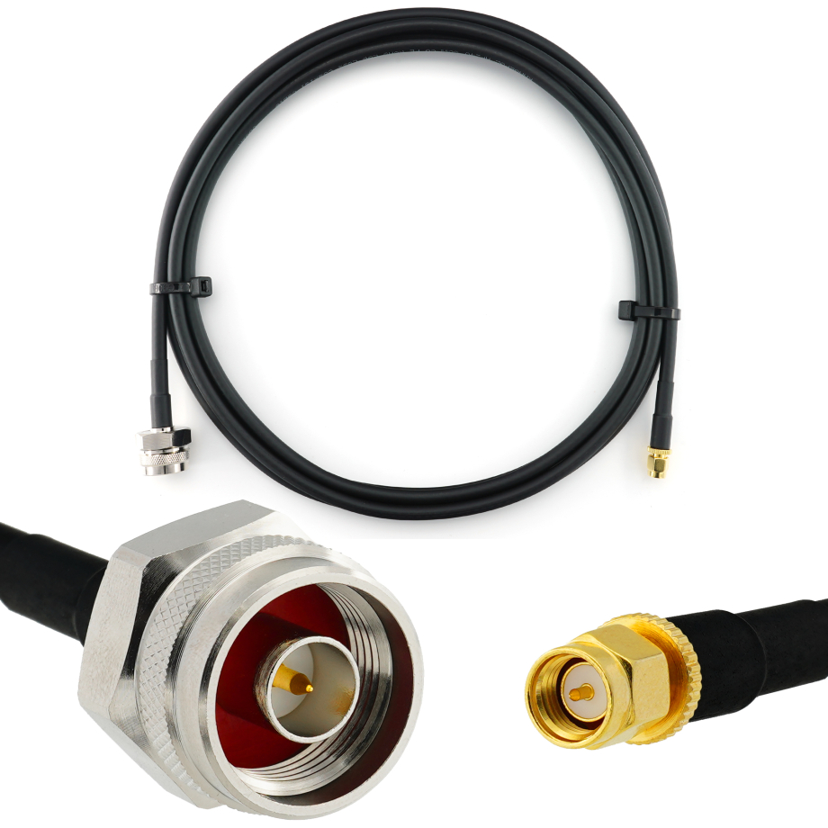 SMA Stecker auf N Stecker Hex 1m Koaxialkabel — HF240 (entspricht LMR240)