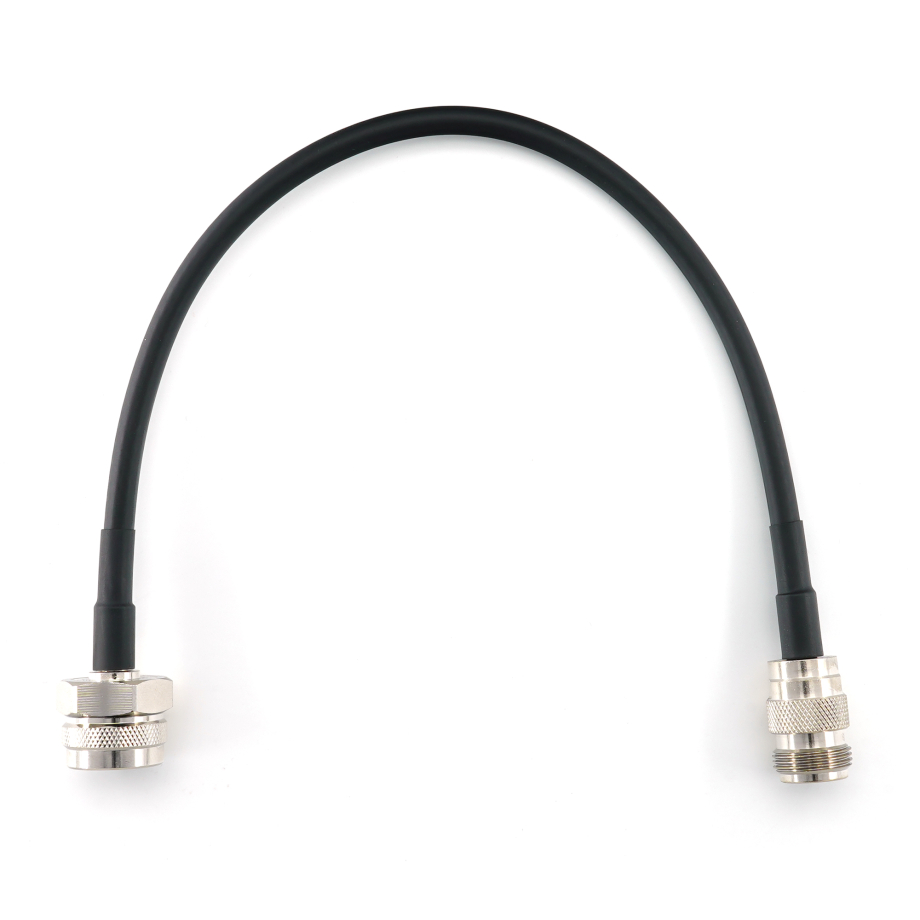 N Stecker Hex auf N Buchse 30cm Koaxialkabel — HF240 (entspricht LMR240)