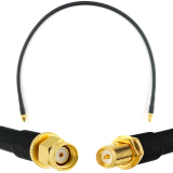 RP-SMA Stecker auf RP-SMA Buchse 50cm Koaxialkabel — HF240 (entspricht LMR240)
