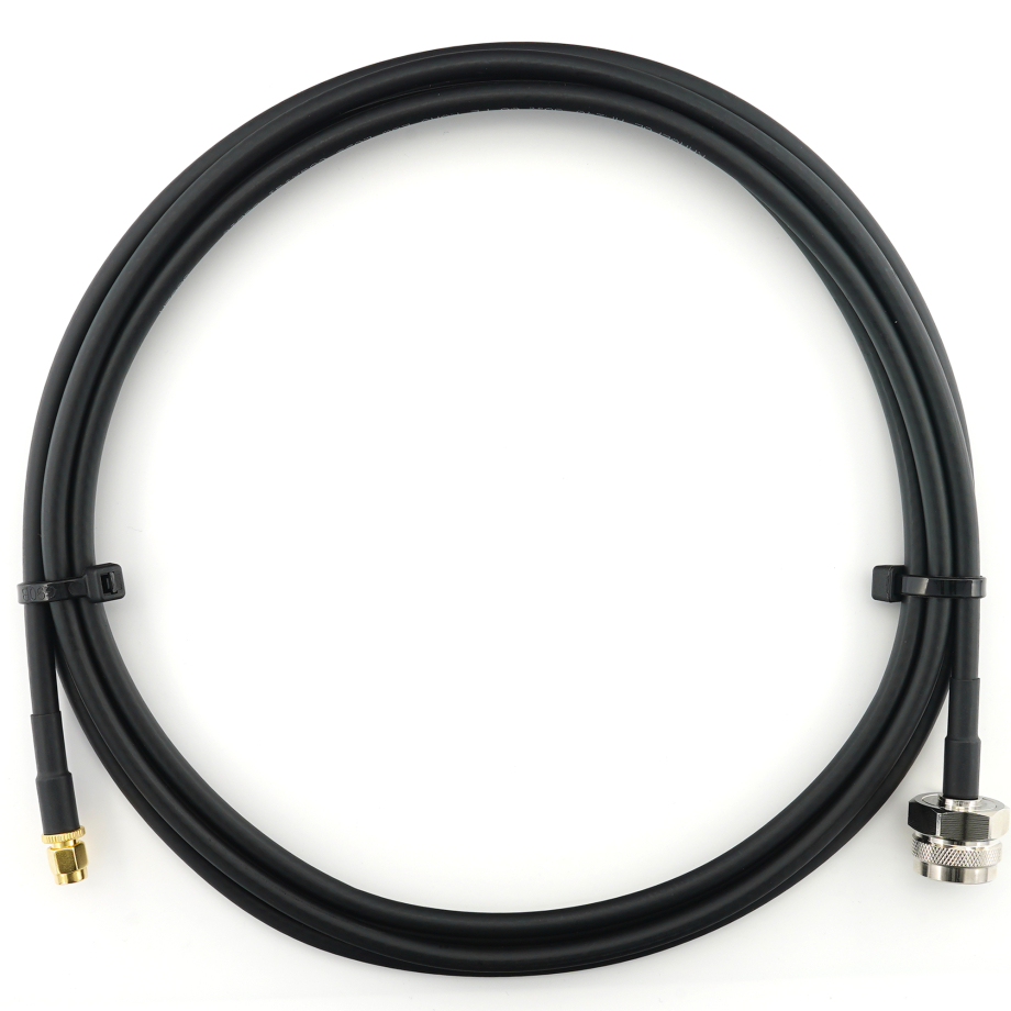 RP-SMA Stecker auf N Stecker Hex 3m Koaxialkabel — HF240 (entspricht LMR240)