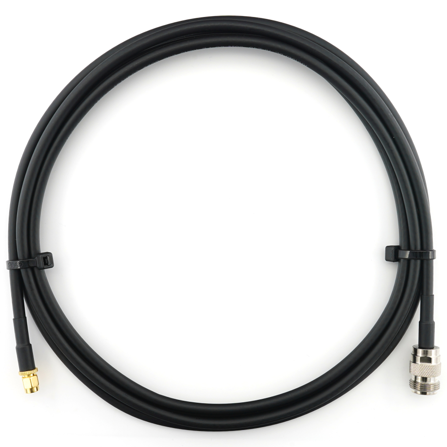 RP-SMA Stecker auf N Buchse 1m Koaxialkabel — HF240 (entspricht LMR240)